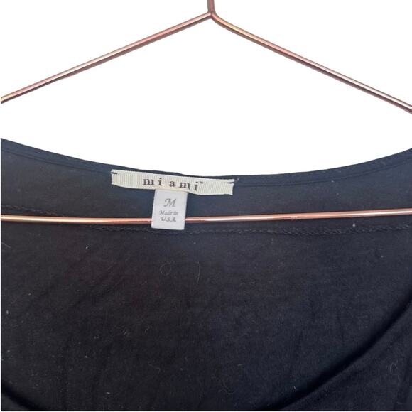 Miami black long sleeve top size medium - Picture 4 of 6